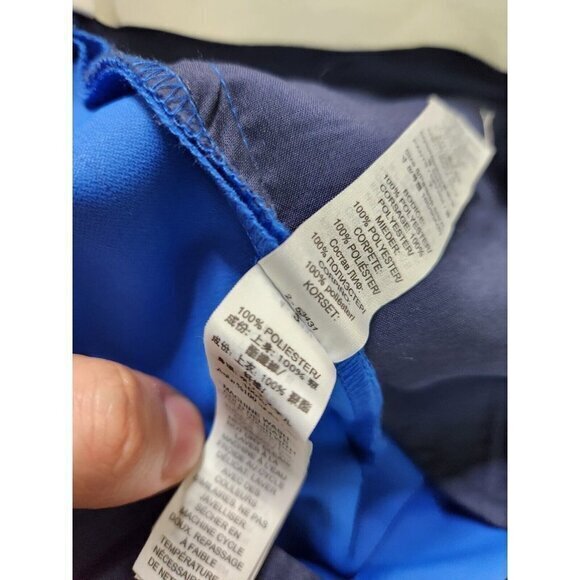 Tory Burch Sport Tech Stretch Twill Pants Pleated Size 8 Blue - Picture 11 of 11